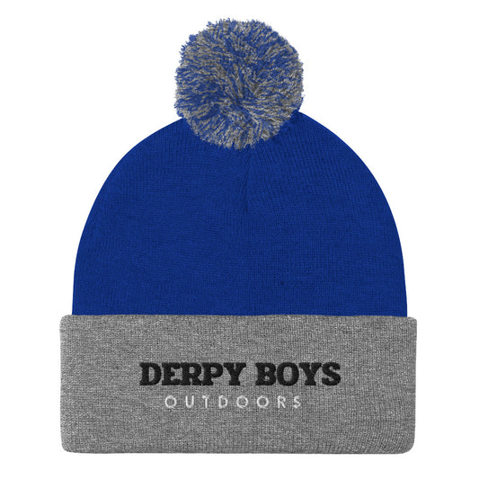 Derpy Boys Pom-Pom Beanie (B/W)